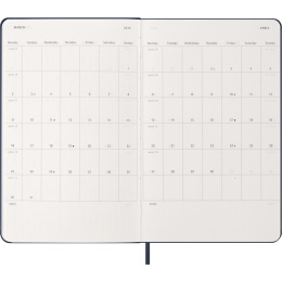 Planner 12M Weekly Notebook 2026 Hardcover Large Sapphire Blue in the group Paper & Pads / Planners / 12-Month Planners at Pen Store (136117)