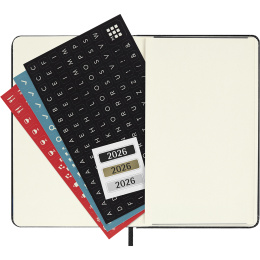 Planner 12M Weekly Notebook 2026 Hardcover Pocket Black in the group Paper & Pads / Planners / 12-Month Planners at Pen Store (136118)