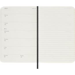 Planner 12M Weekly Notebook 2026 Softcover Pocket Black in the group Paper & Pads / Planners / 12-Month Planners at Pen Store (136119)