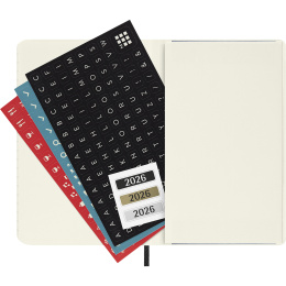 Planner 12M Weekly Notebook 2026 Softcover Pocket Black in the group Paper & Pads / Planners / 12-Month Planners at Pen Store (136119)