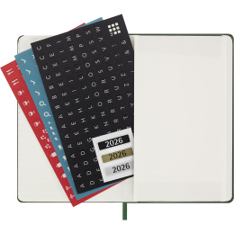 Planner 12M Weekly Notebook 2026 Hardcover Pocket Myrtle Green in the group Paper & Pads / Planners / 12-Month Planners at Pen Store (136120)