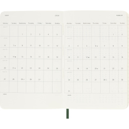 Planner 12M Weekly Notebook 2026 Softcover Pocket Myrtle Green in the group Paper & Pads / Planners / 12-Month Planners at Pen Store (136121)