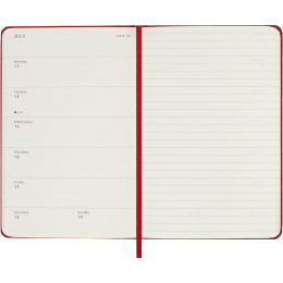 Planner 12M Weekly Notebook 2026 Hardcover Pocket Red in the group Paper & Pads / Planners / 12-Month Planners at Pen Store (136123)