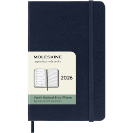 Planner 12M Weekly Notebook 2026 Hardcover Pocket Sapphire Blue in the group Paper & Pads / Planners / 12-Month Planners at Pen Store (136125)