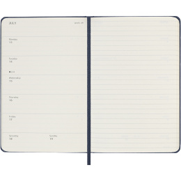 Planner 12M Weekly Notebook 2026 Hardcover Pocket Sapphire Blue in the group Paper & Pads / Planners / 12-Month Planners at Pen Store (136125)