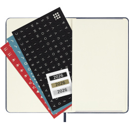 Planner 12M Weekly Notebook 2026 Hardcover Pocket Sapphire Blue in the group Paper & Pads / Planners / 12-Month Planners at Pen Store (136125)