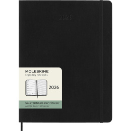 Planner 12M Weekly Notebook 2026 Softcover XL Black in the group Paper & Pads / Planners / 12-Month Planners at Pen Store (136127)
