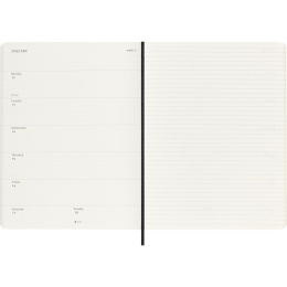 Planner 12M Weekly Notebook 2026 Softcover XL Black in the group Paper & Pads / Planners / 12-Month Planners at Pen Store (136127)