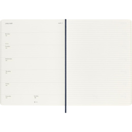 Planner 12M Weekly Notebook 2026 Softcover XL Sapphire Blue in the group Paper & Pads / Planners / 12-Month Planners at Pen Store (136129)