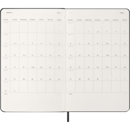 Planner 12M Weekly Vertical 2026 Hardcover Large Black in the group Paper & Pads / Planners / 12-Month Planners at Pen Store (136130)