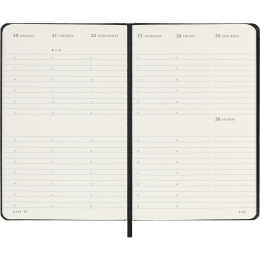 Planner 12M Weekly Vertical 2026 Hardcover Pocket Black in the group Paper & Pads / Planners / 12-Month Planners at Pen Store (136131)