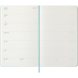 Planner 12M Weekly Notebook 2026 Hardcover Large Aquamarine in the group Paper & Pads / Planners / 12-Month Planners at Pen Store (136132)