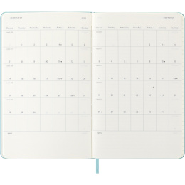 Planner 12M Weekly Notebook 2026 Hardcover Large Aquamarine in the group Paper & Pads / Planners / 12-Month Planners at Pen Store (136132)