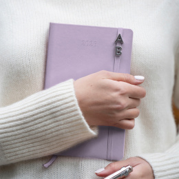 Planner 12M Daily 2026 Hardcover Large Pastel Lilac in the group Paper & Pads / Planners / 12-Month Planners at Pen Store (136133)