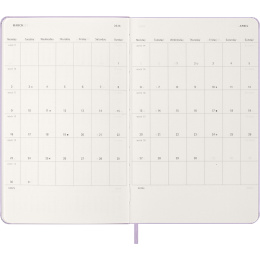 Planner 12M Daily 2026 Hardcover Large Pastel Lilac in the group Paper & Pads / Planners / 12-Month Planners at Pen Store (136133)
