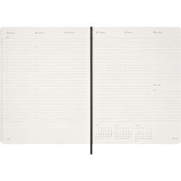Planner 12M Weekly Vertical 2026 Essential Softcover XXL Black in the group Paper & Pads / Planners / 12-Month Planners at Pen Store (136134)