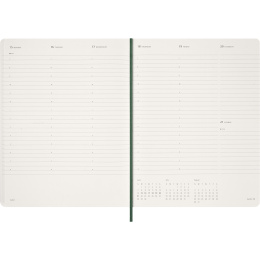 Planner 12M Weekly Vertical 2026 Hardcover XXL Myrtle Green in the group Paper & Pads / Planners / 12-Month Planners at Pen Store (136135)