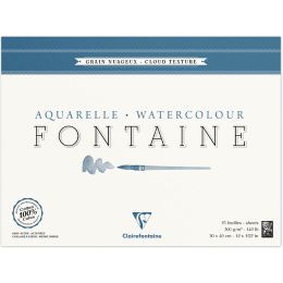 Fontaine Watercolor block Cloud Texture 30x40 cm 300g in the group Paper & Pads / Artist Pads & Paper / Watercolour Pads at Pen Store (136137)