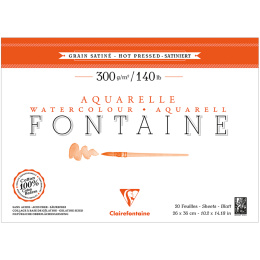 Fontaine Watercolor block HP 26x36 cm 300g in the group Paper & Pads / Artist Pads & Paper / Watercolour Pads at Pen Store (136148)