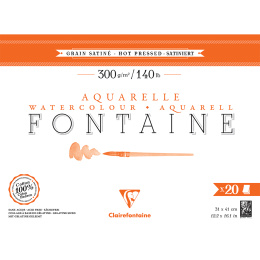 Fontaine Watercolor block HP 31x41 cm 300g in the group Paper & Pads / Artist Pads & Paper / Watercolour Pads at Pen Store (136149)