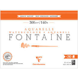 Fontaine Watercolor block HP 31x41 cm 300g in the group Paper & Pads / Artist Pads & Paper / Watercolour Pads at Pen Store (136149)