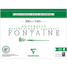 Fontaine Watercolor block Rough 46x61 cm 300g in the group Paper & Pads / Artist Pads & Paper / Watercolour Pads at Pen Store (136157)