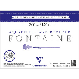 Fontaine Watercolor block Semi-Glazed 18x24 cm 300g in the group Paper & Pads / Artist Pads & Paper / Watercolour Pads at Pen Store (136158)