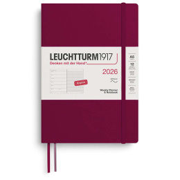 Planner Weekly Planner & Notebook 2026 A5 Soft Cover Port Red in the group Paper & Pads / Planners / 12-Month Planners at Pen Store (136241) Planner Weekly Planner & Notebook 2026 A5 Soft Cover Port Red in the group Paper & Pads / Planners / 12-Month Planners at Pen Store (136241)