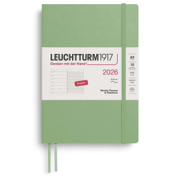 Planner Weekly Planner & Notebook 2026 A5 Soft Cover Sage in the group Paper & Pads / Planners / 12-Month Planners at Pen Store (136244)