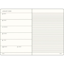 Planner Weekly Planner & Notebook 2026 A5 Soft Cover Spice Brown in the group Paper & Pads / Planners / 12-Month Planners at Pen Store (136250)