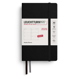Planner Weekly Planner 2026 A6 Black in the group Paper & Pads / Planners / 12-Month Planners at Pen Store (136259)
