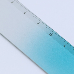 Ruler Aluminium 15 cm Silver/Turquoise in the group Hobby & Creativity / Hobby Accessories / Rulers at Pen Store (136441)