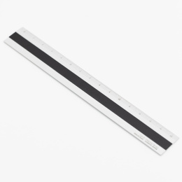 Ruler Aluminium/Leather 15 cm Silver/Black in the group Hobby & Creativity / Hobby Accessories / Rulers at Pen Store (136444)