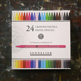 Pastel pencils set of 24 in the group Pens / Artist Pens / Pastel pencils at Pen Store (136578)