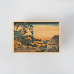 Postcard in Hinoki-wood – Hokusai ”Views of Mount Fuji” 6-set A in the group Hobby & Creativity / Holidays and seasons / Cards and envelopes at Pen Store (136592)