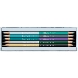 Bicolor Alpine Frost 9‑set + brush in the group Pens / Artist Pens / Watercolour Pencils at Pen Store (136599)