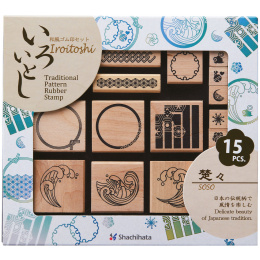 Stamp Set Iroitoshi Soso 15-Pack in the group Hobby & Creativity / Hobby Accessories / Stamps at Pen Store (136886)