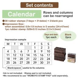 Stamp Iromoyo Calendar in the group Hobby & Creativity / Hobby Accessories / Stamps at Pen Store (136889)
