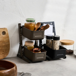 HBS130 Hand Bin Stand Titanium in the group Hobby & Creativity / Organize / Storage  at Pen Store (136961)