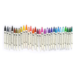 Brush Sign Pen Twin 30-pack + Zipper Pouch in the group Pens / Artist Pens / Brush Pens at Pen Store (137002)