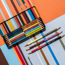 Bicolor Paul Smith 12-set + Brush in the group Pens / Artist Pens / Watercolour Pencils at Pen Store (137004)