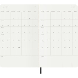 Planner 18M WeekNote Soft Cover Large Black in the group Paper & Pads / Planners / 18-Month Planners at Pen Store (137008)