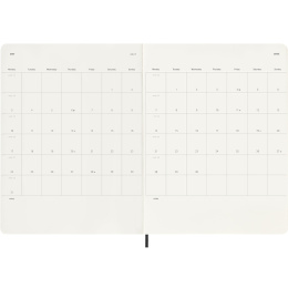 Planner 18M WeekNote Soft Cover XL Black in the group Paper & Pads / Planners / 18-Month Planners at Pen Store (137009)