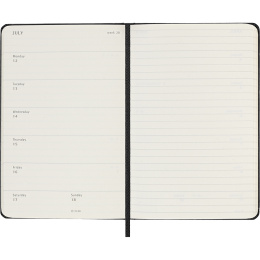 Planner 18M WeekNote Hard Cover Pocket Black in the group Paper & Pads / Planners / 18-Month Planners at Pen Store (137010)