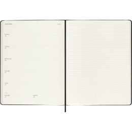 Planner 18M WeekNote Hard Cover XL Black in the group Paper & Pads / Planners / 18-Month Planners at Pen Store (137012)