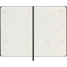 Planner 18M Weekly Hard Cover Horisontell Pocket Black in the group Paper & Pads / Planners / 18-Month Planners at Pen Store (137013)