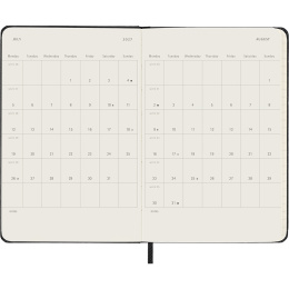 Planner 18M Weekly Hard Cover Horisontell Pocket Black in the group Paper & Pads / Planners / 18-Month Planners at Pen Store (137013)