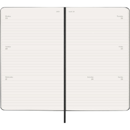 Planner 18M Weekly Hard Cover Horisontell Large Black in the group Paper & Pads / Planners / 18-Month Planners at Pen Store (137014)