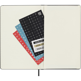 Planner 18M Weekly Hard Cover Horisontell Large Black in the group Paper & Pads / Planners / 18-Month Planners at Pen Store (137014)
