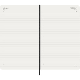Planner 18M Daily Soft Cover Large Black in the group Paper & Pads / Planners / 18-Month Planners at Pen Store (137015)
